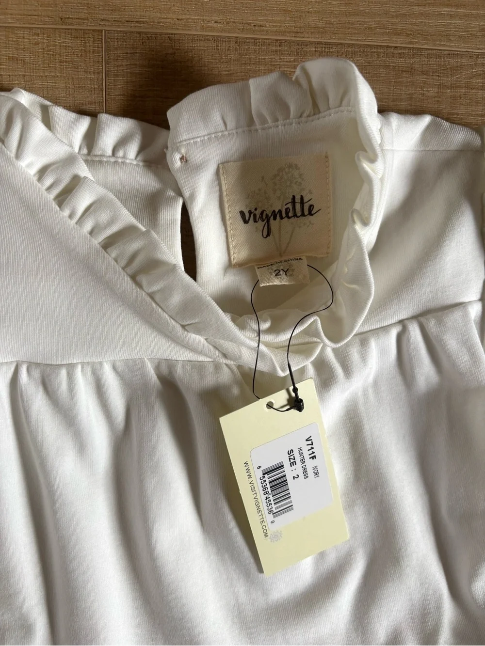 NWT Vignette 2Y Hunter Dress in Cream Ecru Toddler Girls - Picture 4 of 7